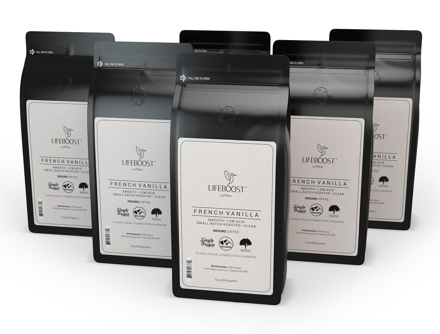 6x  French Vanilla Coffee 12 oz Bag - Bundle